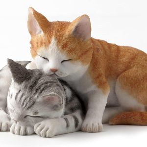 Realistic Cuddle-and-Sleep Resin Ornament